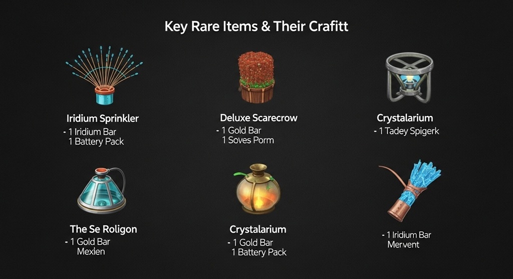 Obsidian Sword crafting in Stardew Valley
